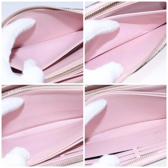 LOUIS VUITTON Monogram Vernis Zippy Wallet Rose Valerine M93522 LV Auth KD229 - Picture 16 of 16